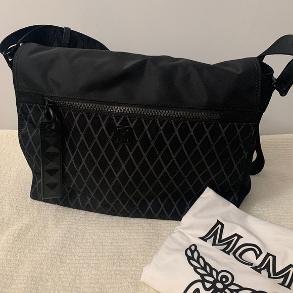 MCM Messenger Bag, Black